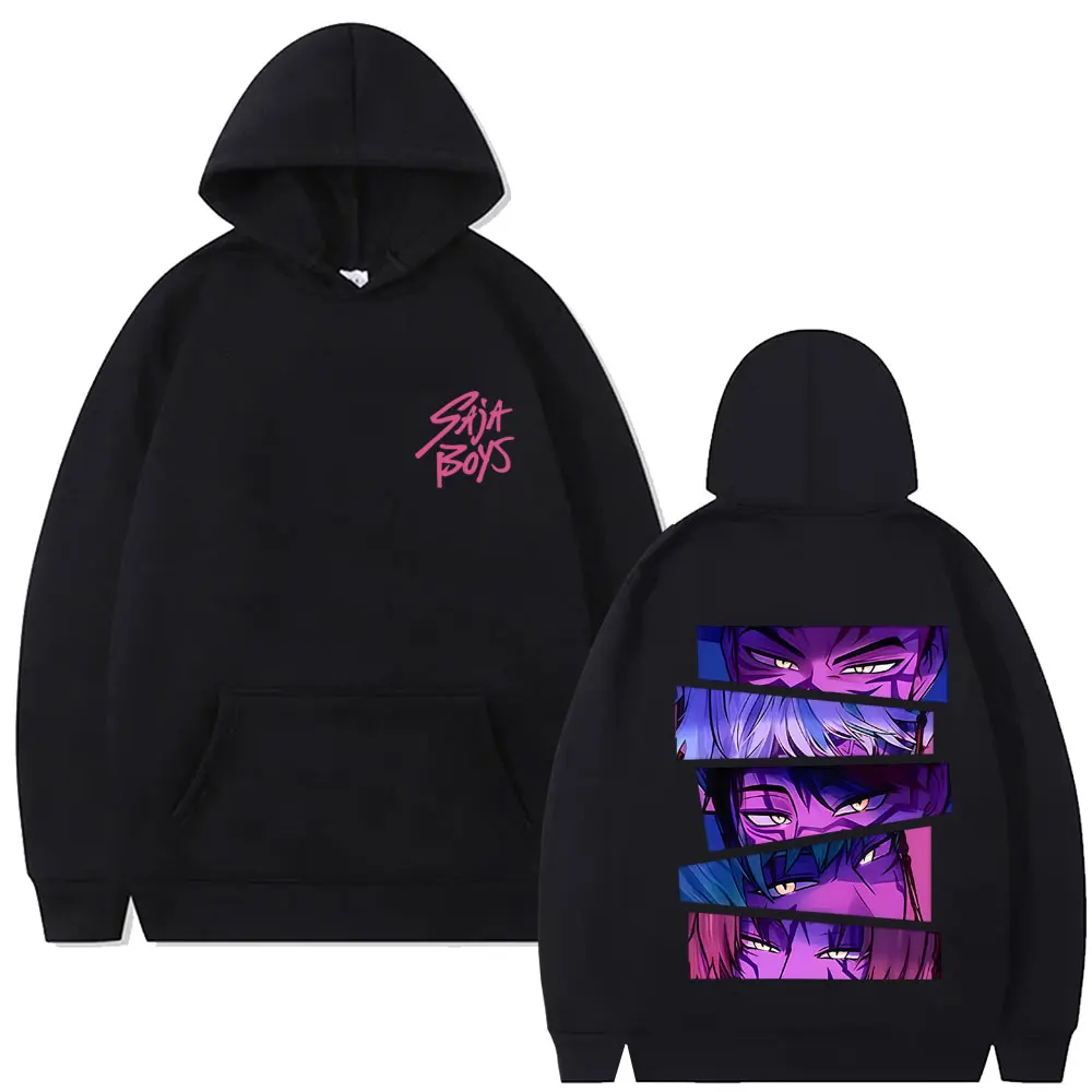 

Movie KPop Demon Hunters Saja Boys Eyes Graphic Hoodie Unisex Vintage Sweatshirt Men Women Korean Fashion Trend Pullover Hoodies