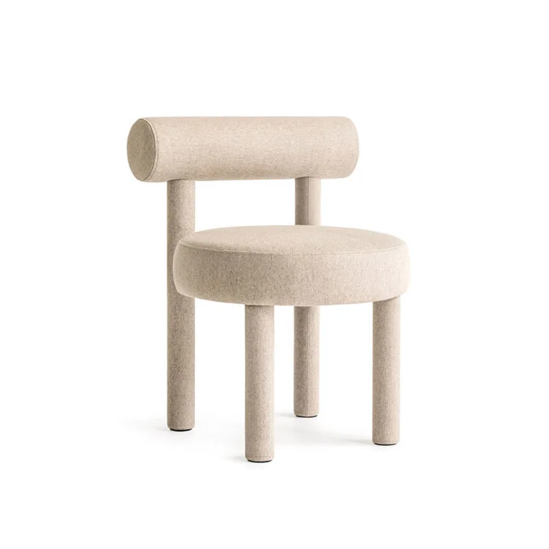 

Nordic Modern Dining Chair Home Restaurant Light Luxury Soft Bag Back Designer Model Room Creative Single