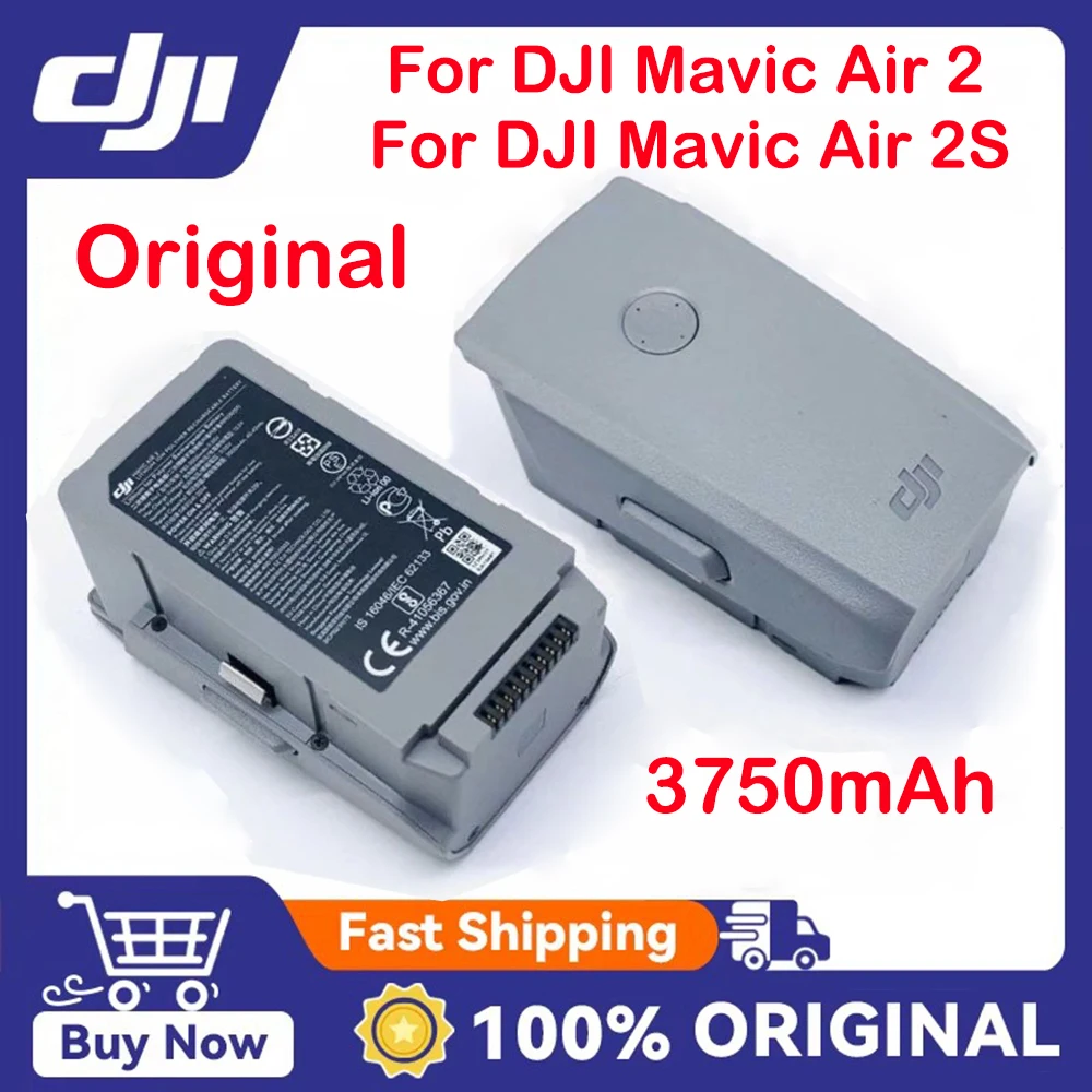 Original For DJI Mavic Air 2/Air 2S Intelligent Flight Drone Battery 3750mAh 30Minute Flight Time Highenergy Battery Accessories