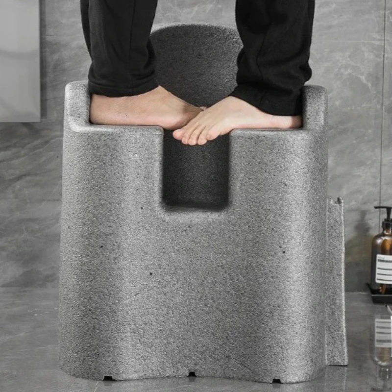 Taburete de baño de diseño para casa de familia, taburete minimalista para balcón, cocina, taburete ergonómico para baño, Villa interior, muebles para el hogar, Banqueta Ls40ysd
