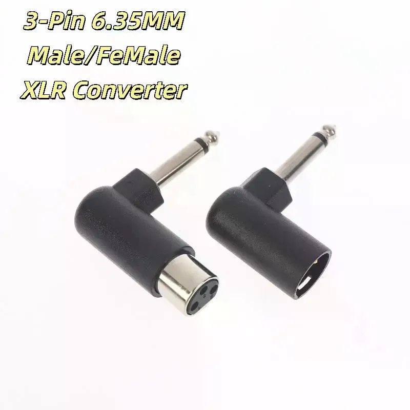 1/2Pcs XLR Plug Male/Female To 6.35mm Male Adapter 3-Pin Balanced Audio Interface For Microphones Speakers Audio Interfaces