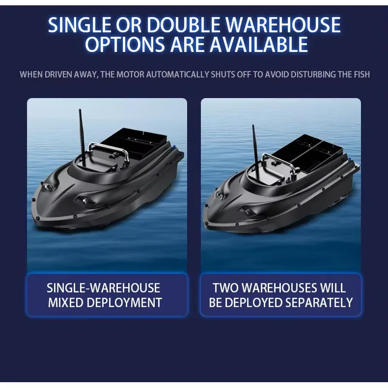 Fishing Bait Boat Carp Fishing Intelligent Remote Control Automatic Return Fish Finder Boat GPS Point Fishing Bait Boat