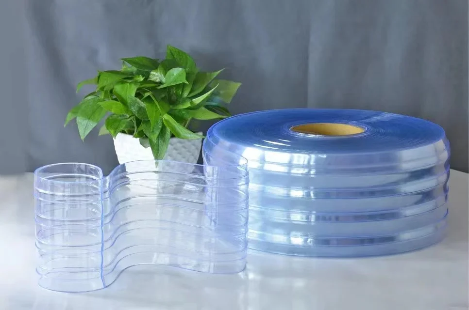 2025Tenda antistatica in strisce di PVC trasparente, tende a rullo lisce spesse 3 mm, che fornisce servizi di taglio e modellatura