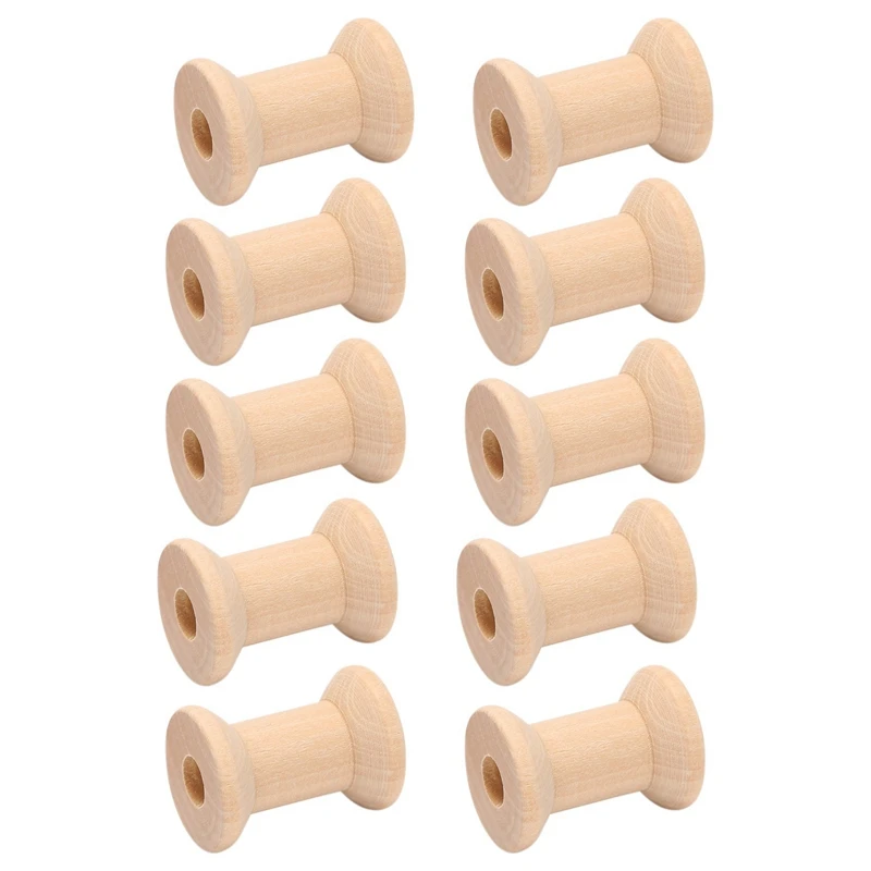 بكرة خيط خشبية فارغة بلون طبيعي ، 29 ، x 23 ، 20 ،