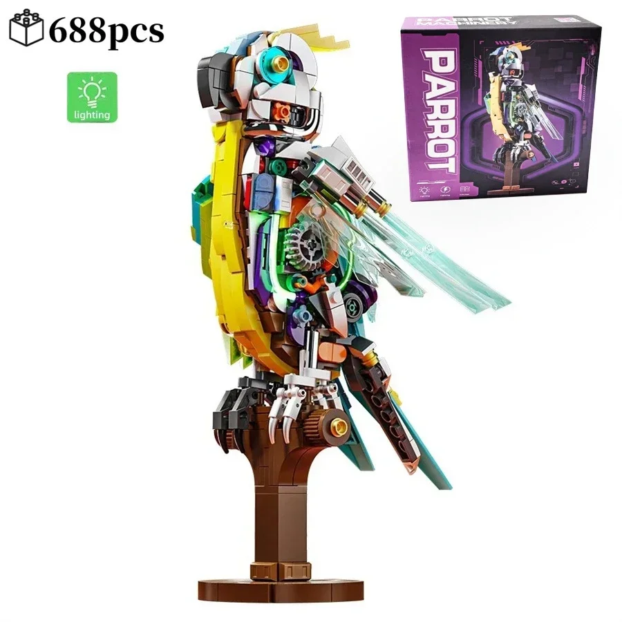 2025 serie mecánica de animales bloques de construcción rompecabezas modelo de ensamblaje juguete técnico creativo DIY MOC modelo cumpleaños regalo de Navidad