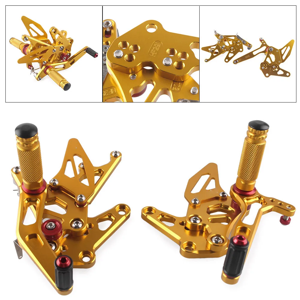 

1Pair Motorcycle Adjustable Rear Set Footrests Foot Pegs Assembly For Suzuki Hayabusa GSX1300R 1999-2020 3Colors