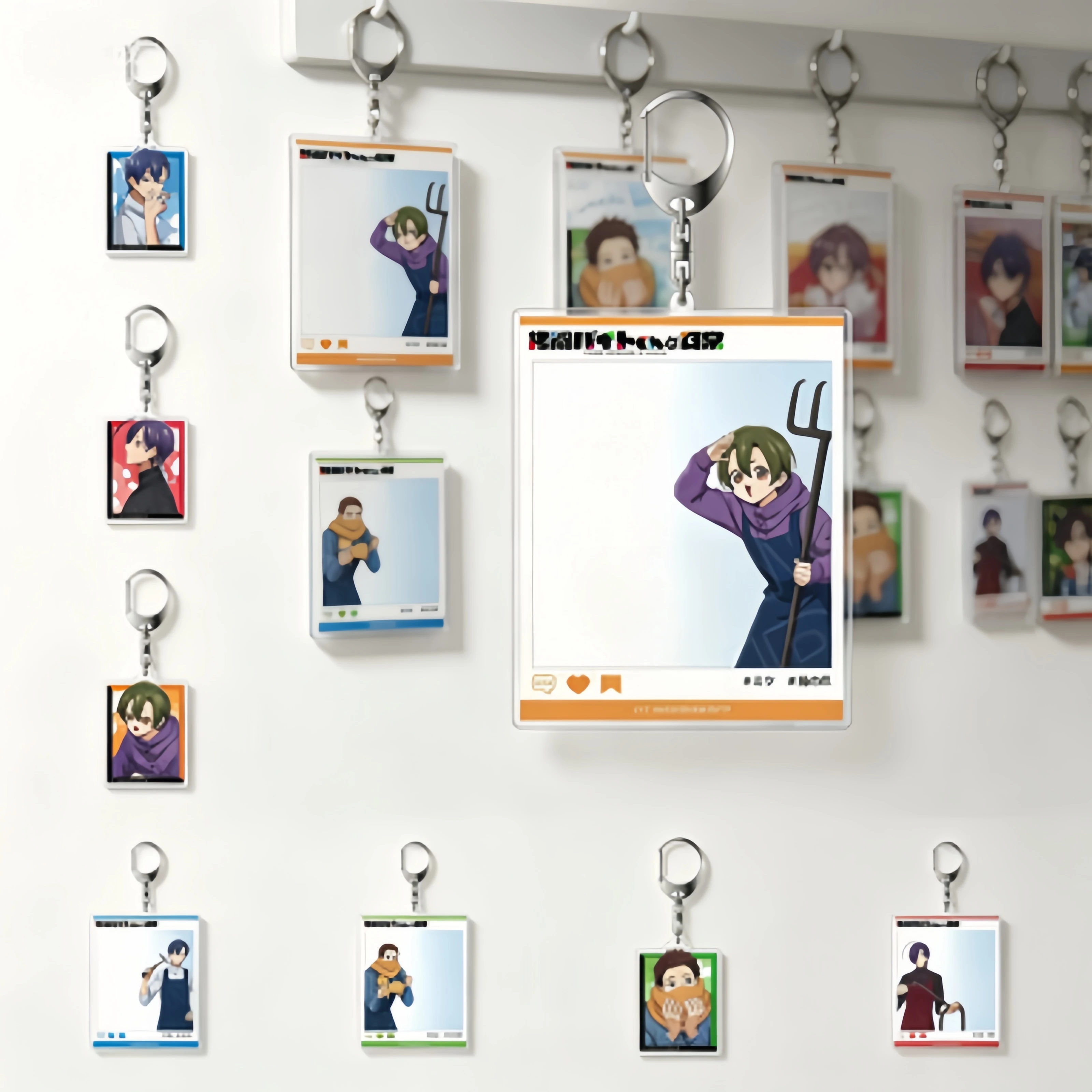 FACTORY STORE The Daily Life of a Part-time Torturer 6CM New Style Acrylic Pendant Keychains- Cute Anime Backpack Pendant Gift