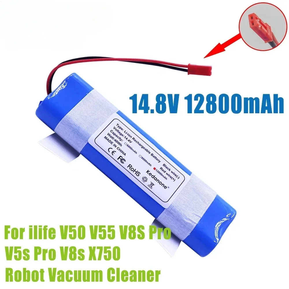 

NEW 14.8V Lithium Battery 6800mAh 12800mAh for ILIFE V5, V5s, V50, V3 Plus, V3s Pro Robot Vacuum Cleaner ILIFE V5s Pro Battery