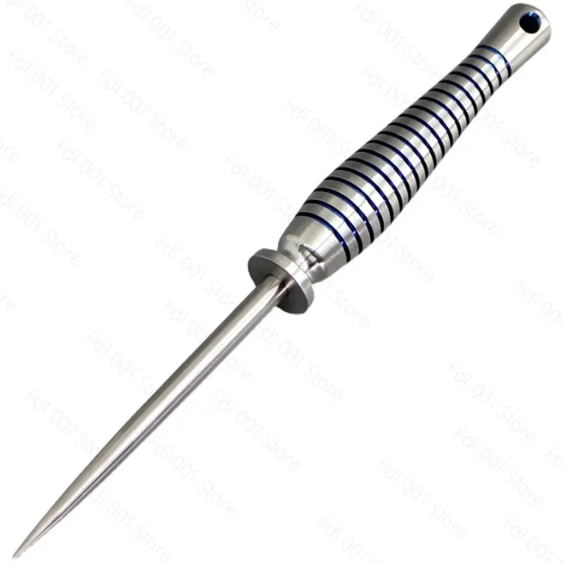 for TC4 Titanium Alloy Tool | Hidden Dual-Function Tea Needle & Awl | Hand-Baked Color | Portable Detachable Outdoor Accessory
