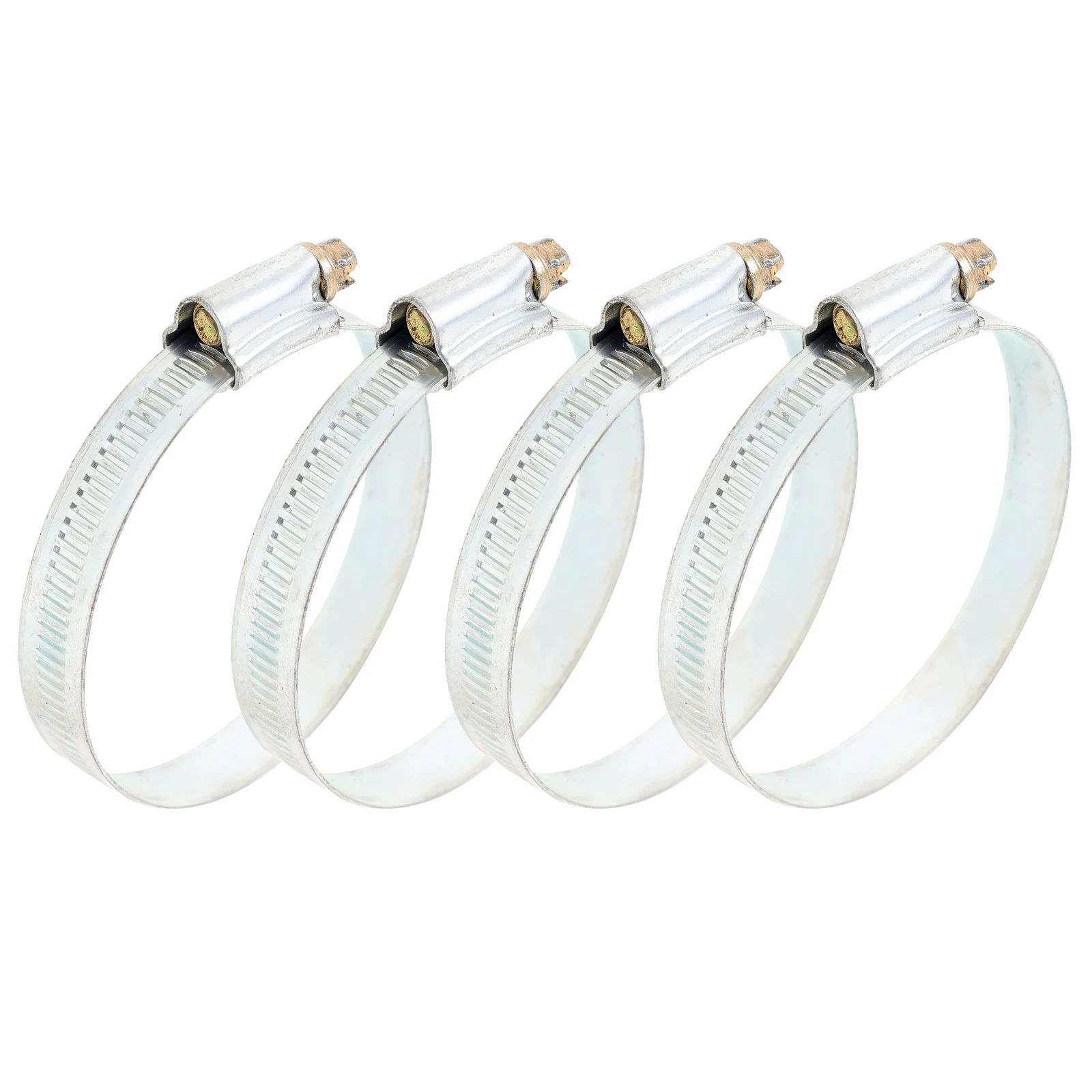 

4pcs Hose Clamp 2.5 Inch Flat Metal Pool Turbo Vacuum Clamps Sealing Automotive Marine Replacement Pipe Fittings