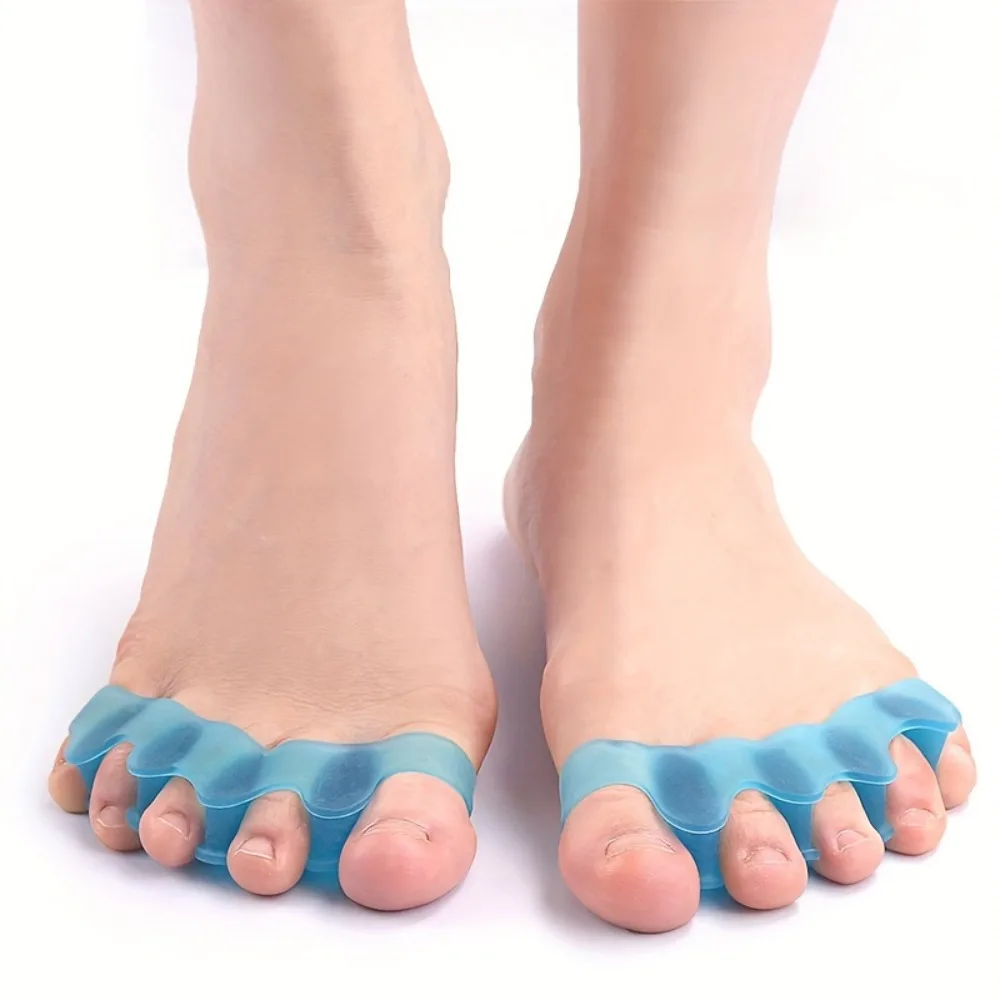 1 pair soft touch silicone toe spacers, reusable toe spacers for feet