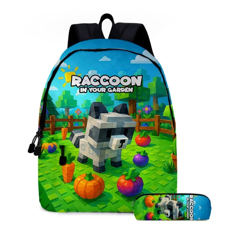 ROBLOX grandir un jardin dessin animé créatif périphérique sac à dos pour étudiants garçon fille sacs adolescents quotidien sac à dos voyage sac à dos