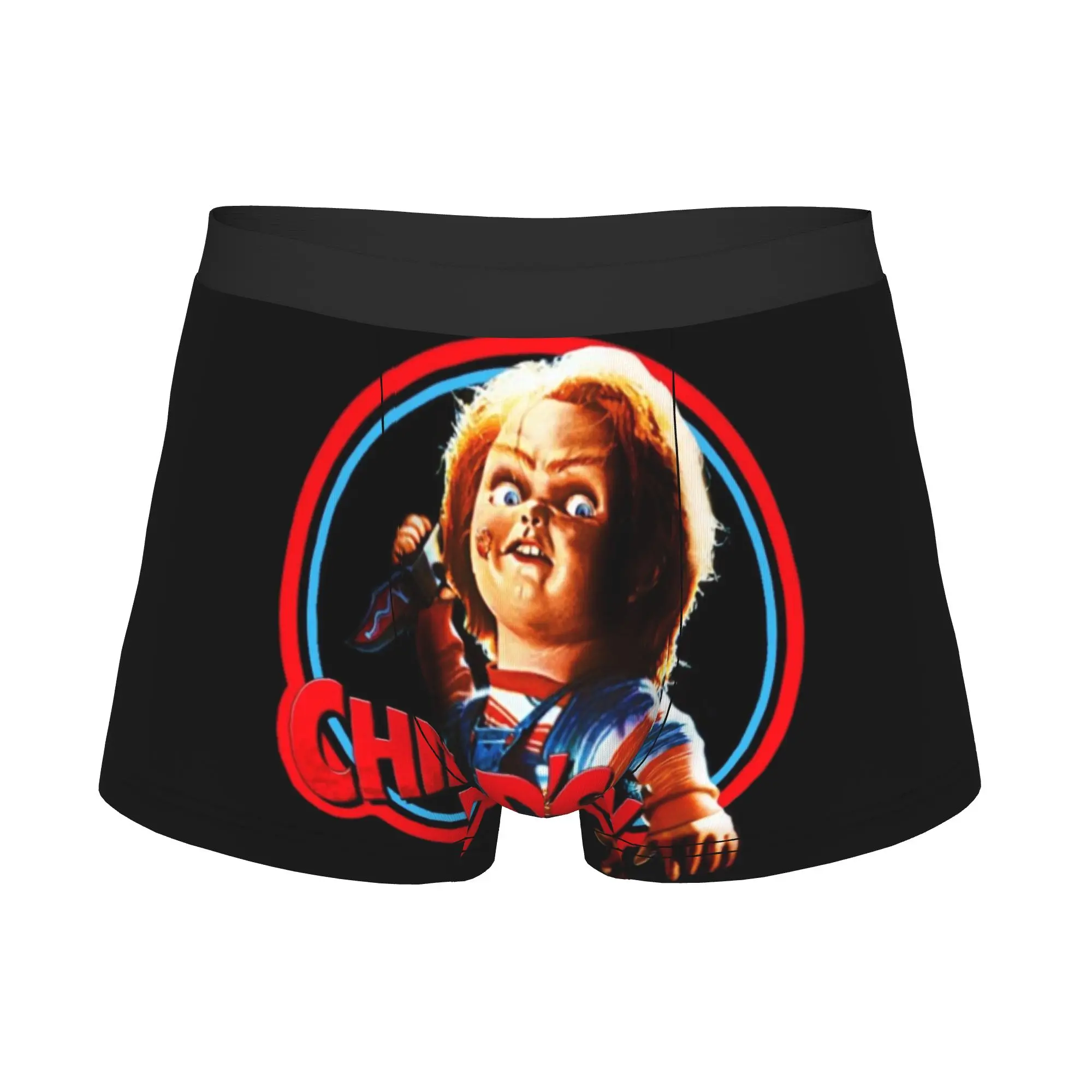 Novelty Child's Play Chucky Boxers Shorts Panties Men's Underpants Comfortable Horror Movie Briefs Underwear