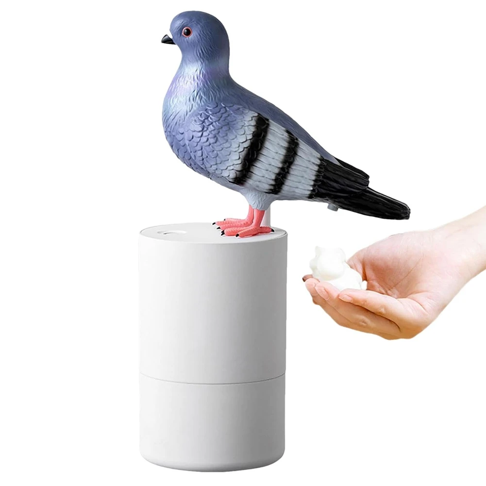 MAKE-Pigeons Bird Soap Dispenser, Automatic Hand Soap Dispenser, Non-Contact Automatic Induction Foam Hand Washer