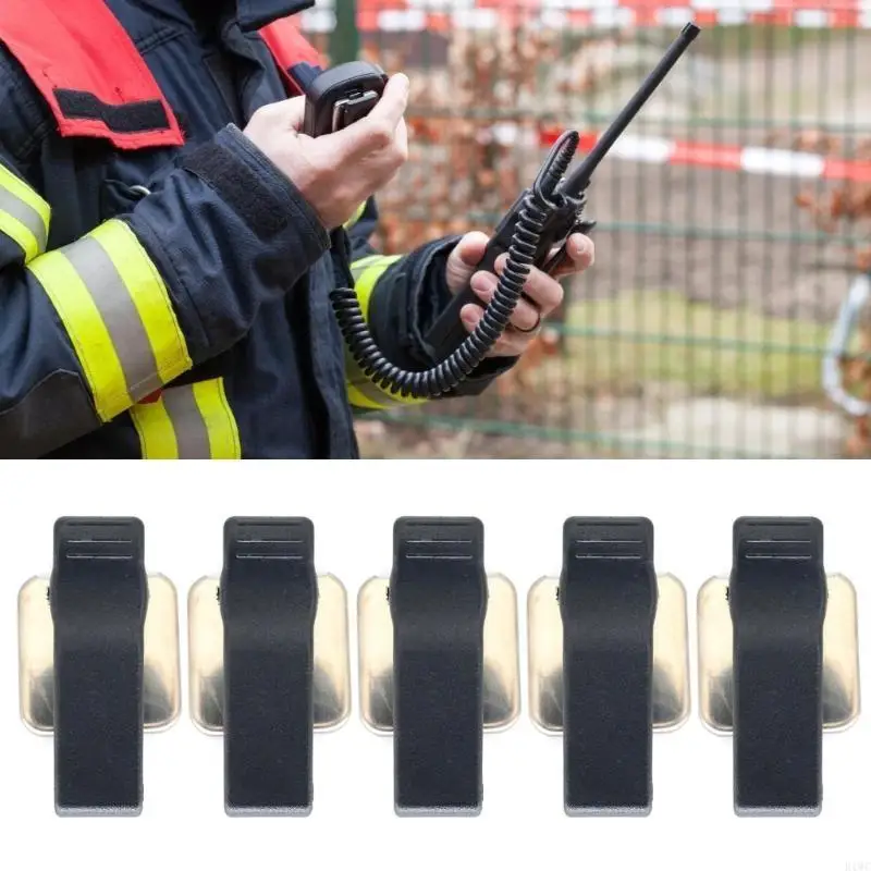 Two Way Radio Speakers Microphone Belt Clip Clamp for PMNN4440 Secure Attachment 