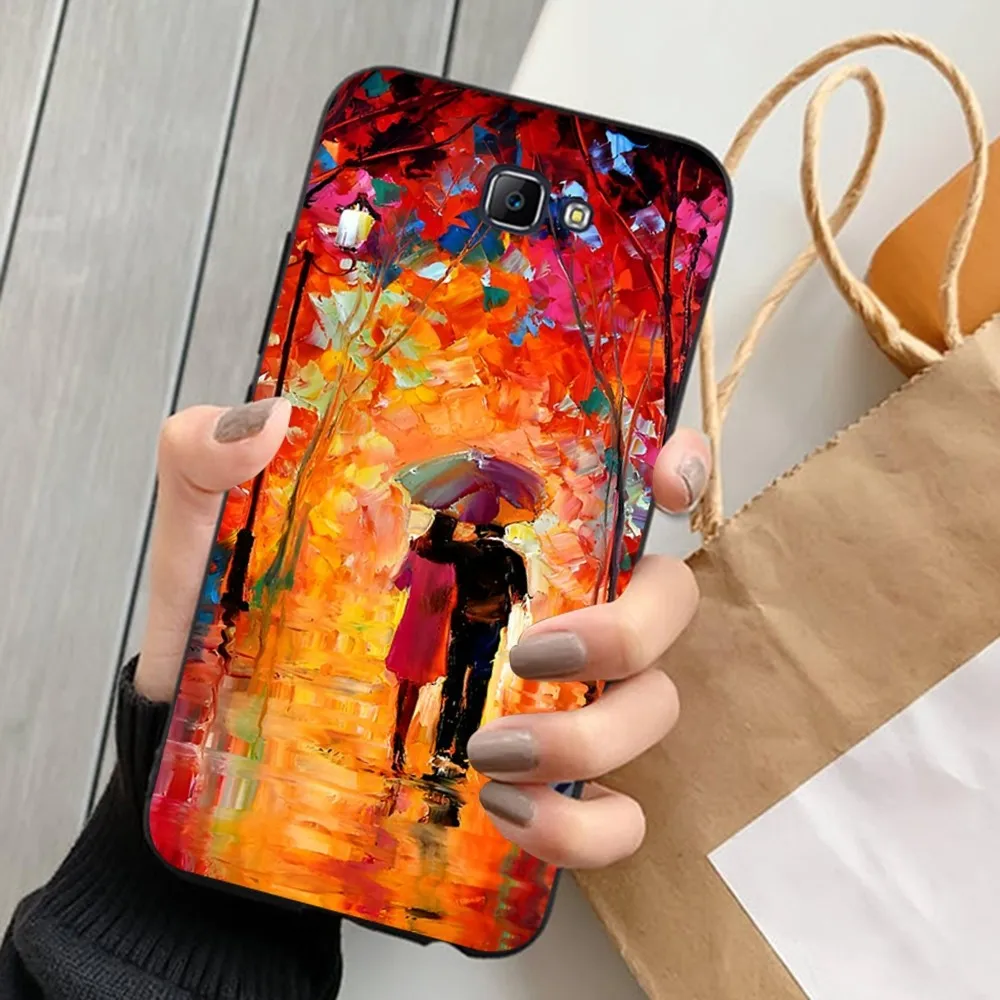 L-Leonid A-Afremov Oil Painting Phone Case For Samsung J 7 plus 7core J7 neo J6 plus prime J6 J4 J5 Mobile Cover