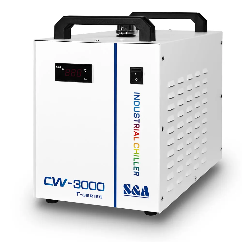 Raffreddatore d'acqua industriale Cw3000 Prezzo di fabbrica Tubo laser Co2 Piccolo refrigeratore d'acqua raffreddato ad aria Cw3000