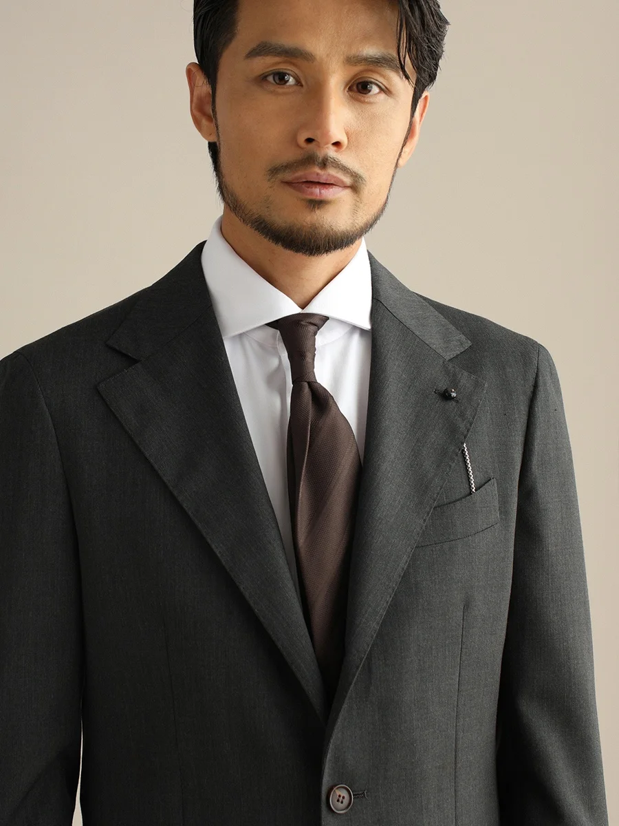 Conjunto de Terno Casual Masculino Estilo Italiano Cultum, Malha Dupla, 60% Lã, Ajuste Padrão, Negócios, E, Mistura de...