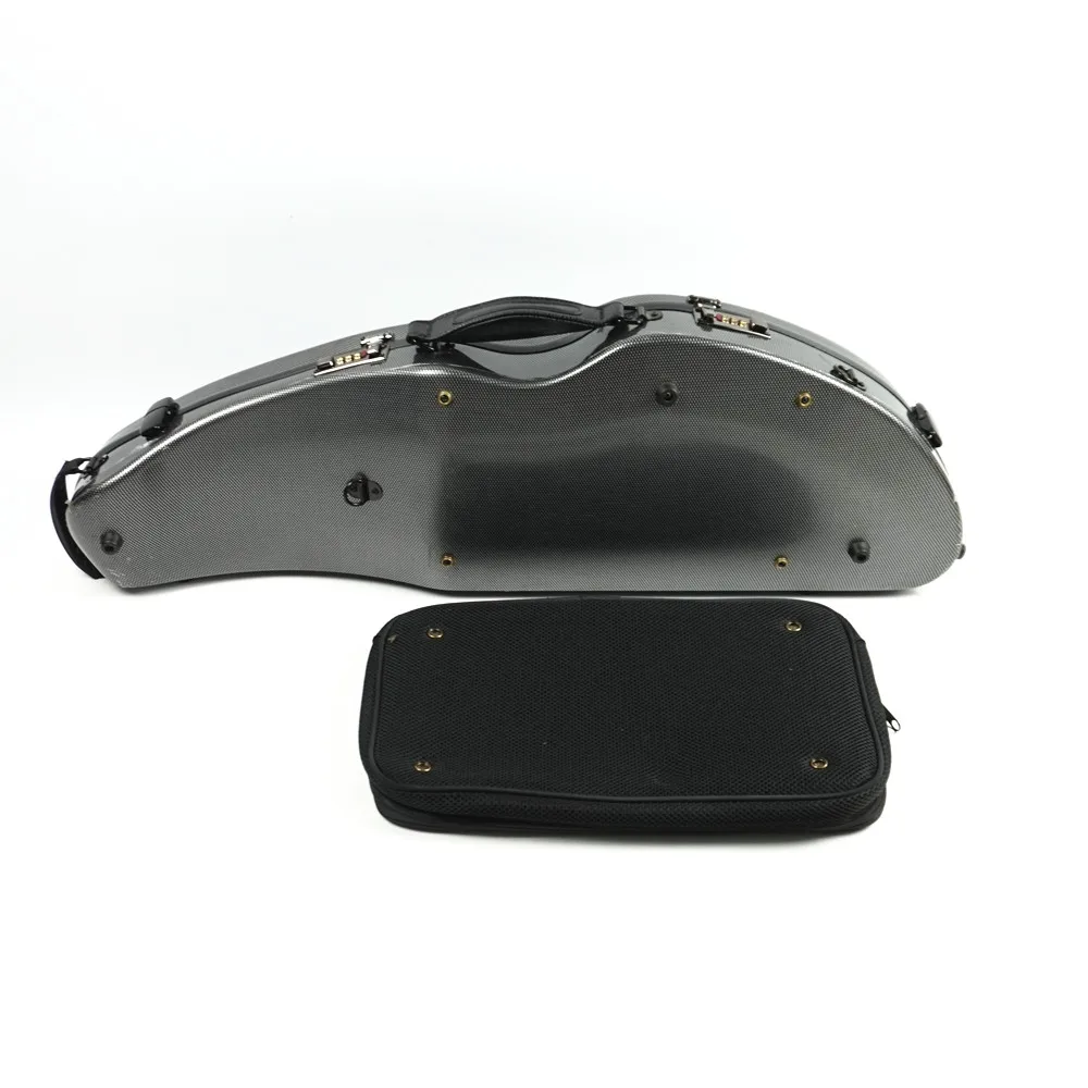 

HooquViolin Case 4/4 With Music Sheet Bag Coded Lock Carbon Fiber Violin Case Carbon Fiber VGM-01