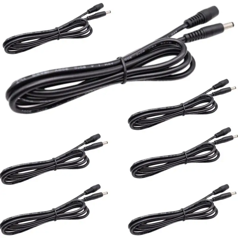 Cable de extensión de alimentación CC de cobre puro, 5V, 12V, adecuado para cámara Yoosee, Cable de extensión de alimentación LED