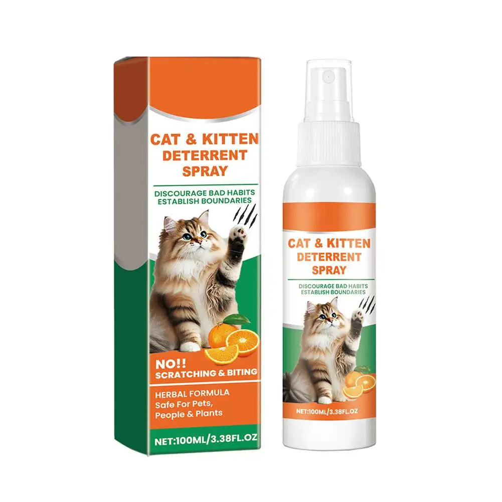 Semprotan tanpa goresan untuk kucing, semprotan kucing tanpa stimulasi antigores pelindung Sofa furnitur untuk penggunaan dalam ruangan produk hewan peliharaan 2x7