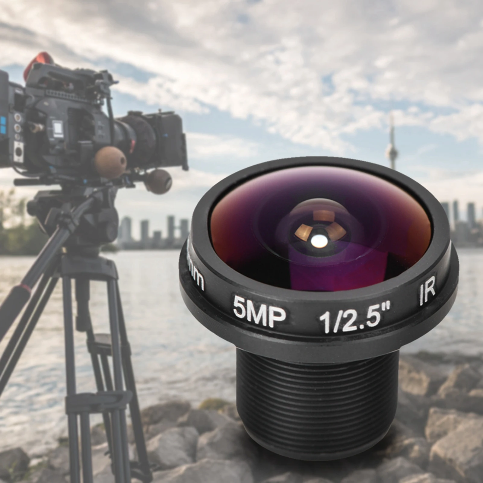 Fisheye Camera Lens High Sensitivity High Reliability New Board 1.8mm 180° lens HD 5mp Fisheye View CCTV Wide Angle Camera
