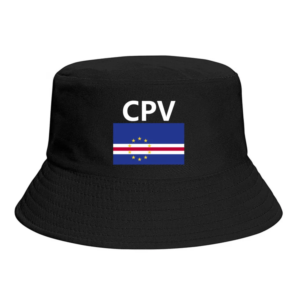 Sombreros de pescador con bandera de Cabo Verde, sombrero de pescador con estampado de ventiladores frescos, sombrilla Simple, clásico, para verano al aire libre, gorra de pesca