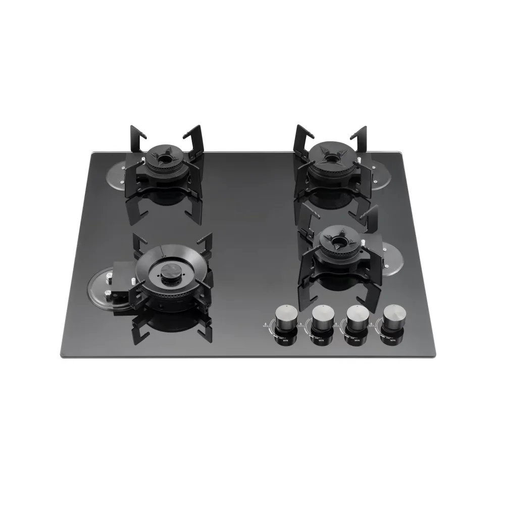 

High Quality Table Top Built in 4 Burner with Glass Panel Gas Stoves for Home Kitchen