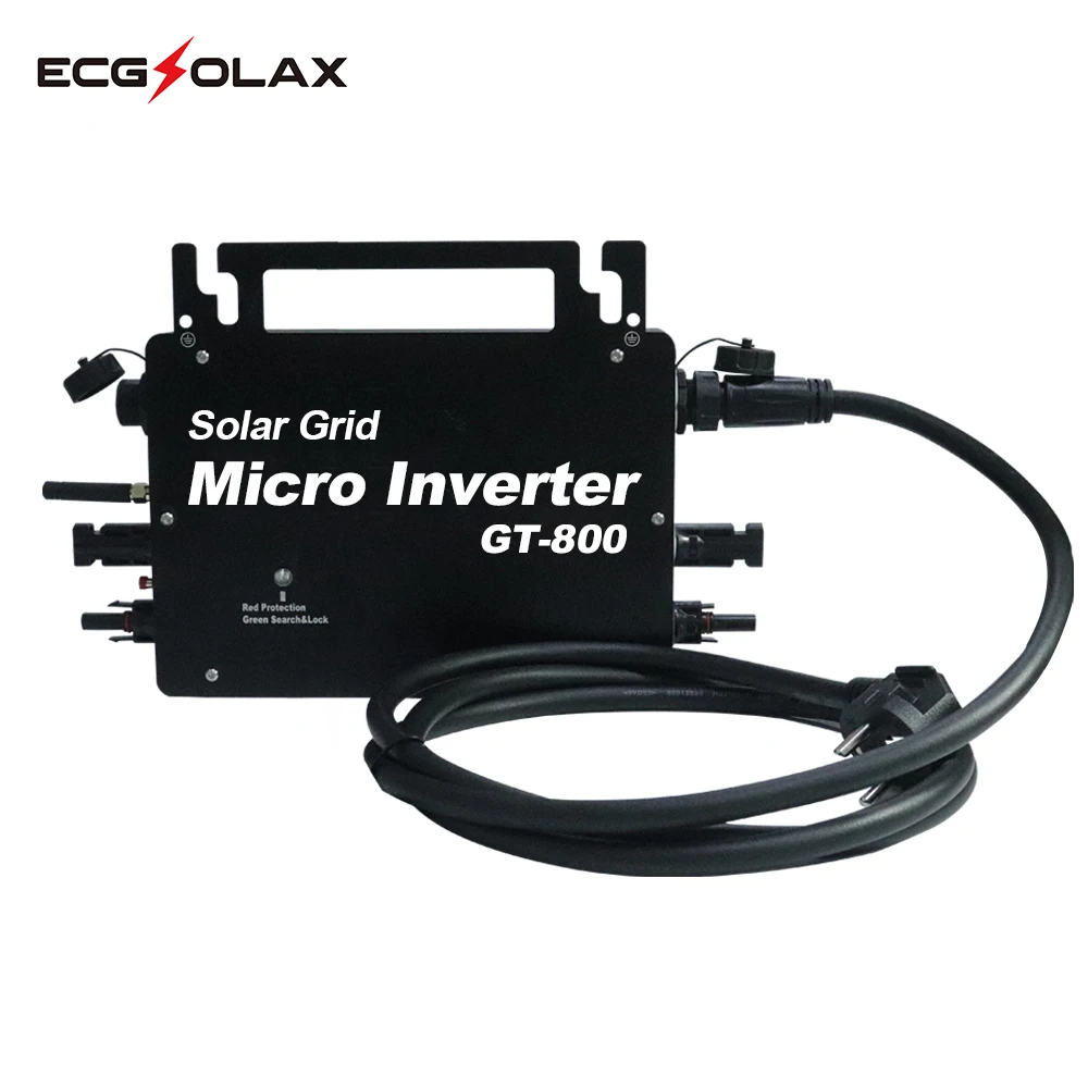 Imagem -02 - Micro Inversor Solar com Monitoramento de Aplicativos para Celular Inversor Grid Tie Interruptor Automático 16v50v dc 110v 230v 800w