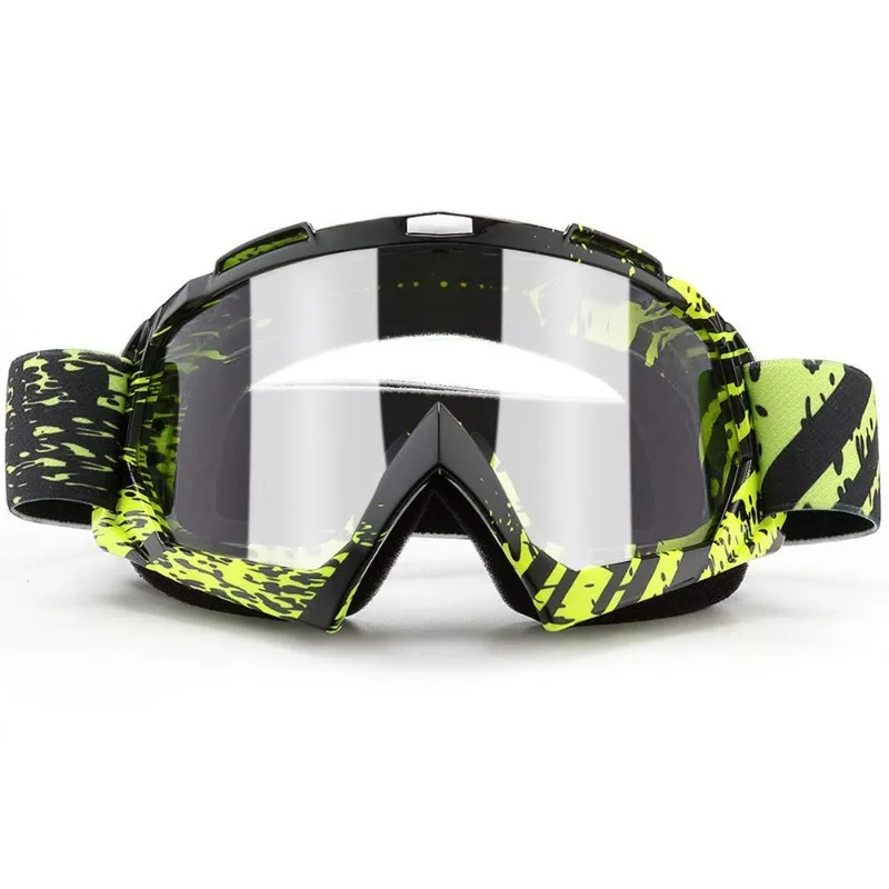 

Motocross & Ski Goggles, Helmet - Compatible Rider Gear, Anti - Glare Lenses, Stylish Patterns for Outdoor Adventures
