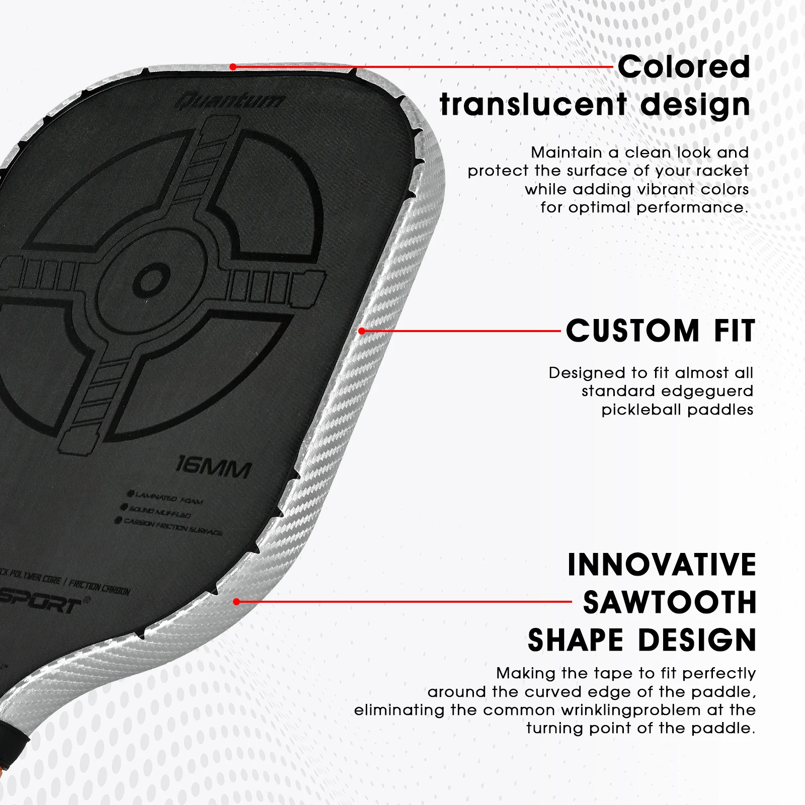 AMASPORT Pickleball Paddle Edg - đánh giá và giá Side Tape Racket