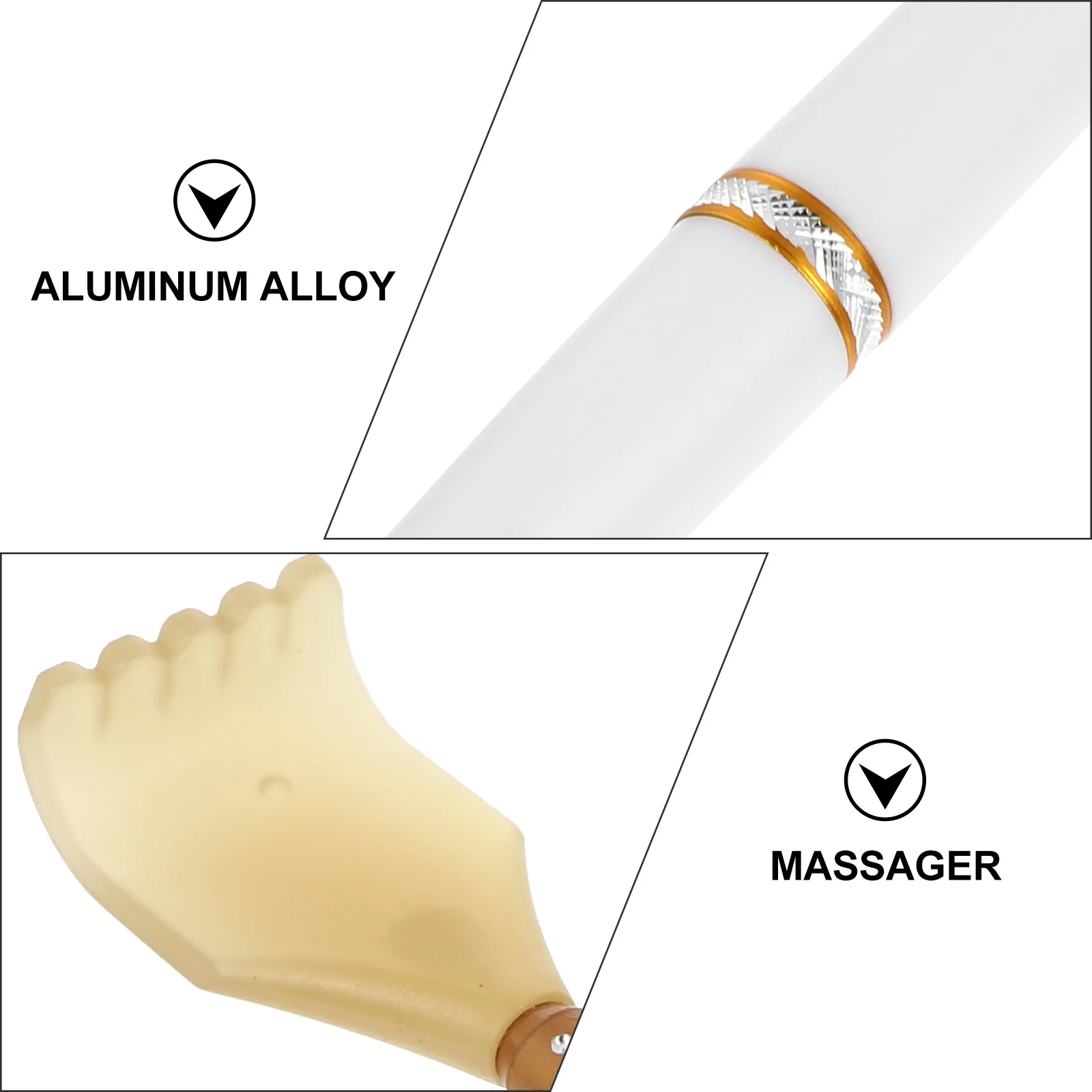 أداة تدليك رفع الوجه من الفولاذ المقاوم للصدأ والألومنيوم PP هدية مريحة وخفيفة الوزن ومحمولة للعناية بالبشرة