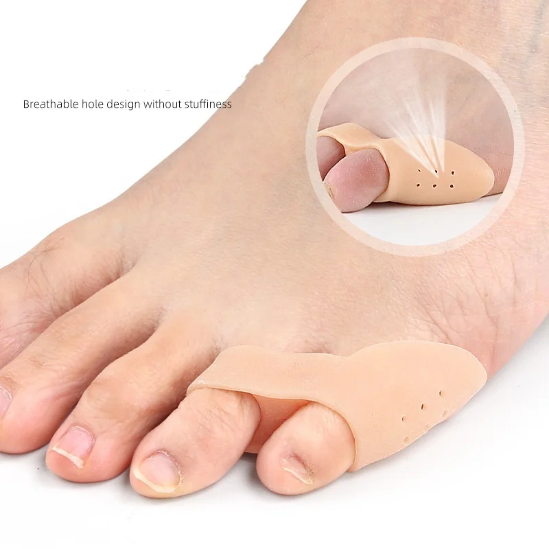 Forefoot Pad Double Hole Toe Separator Toe Overlap Squeezing Combing Care Device Foot Care Device Insole