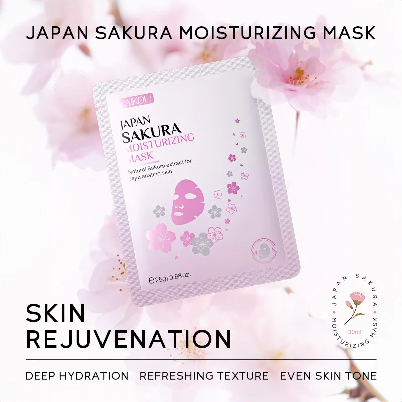 10pcs LAIKOU Sakura Face Mask skincare Moisturizing Anti-Aging Nourishing Facial Masks Sheet Mask Face Skin Care Products