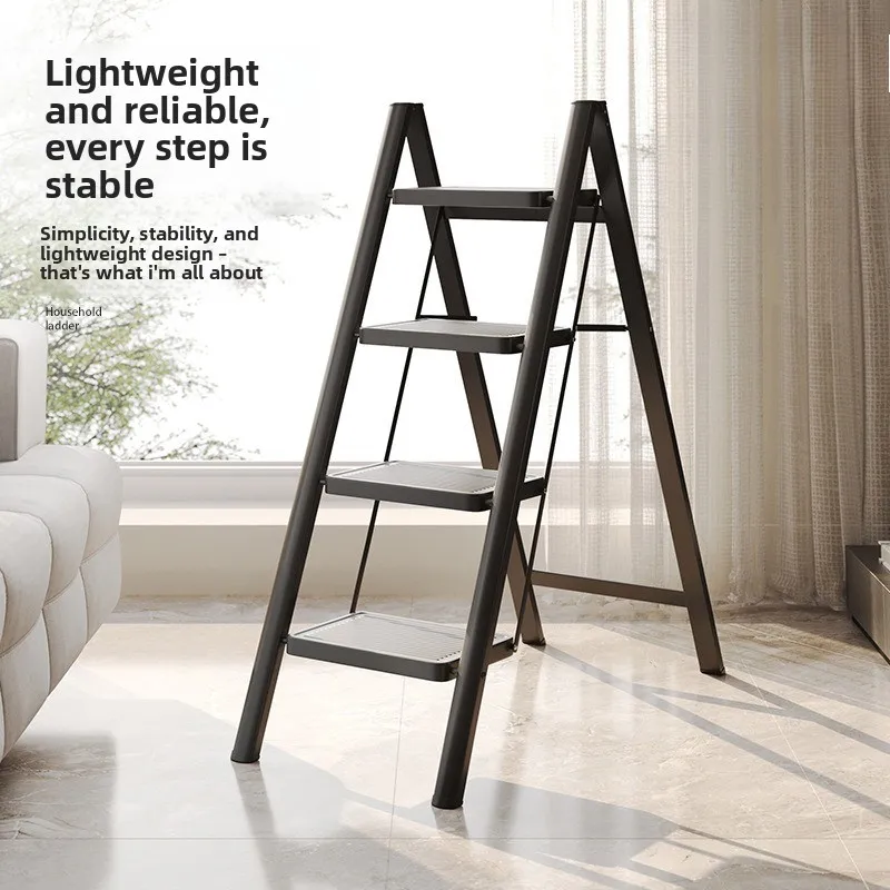 Oversized Multifunction Household Folding A Frame Ladder Lightweight Easy Storage No Assembly Moving Household Step Ladder