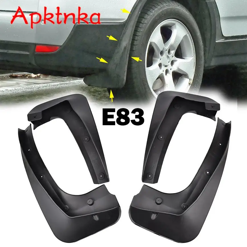 CAR FRONT & REAR MUDGUARDS MUD FLAP SPLASH GUARDS MUDFLAPS FENDERS FOR BMW X3 E83 2004 - 2010 AUTO REPLACEMENT TRIM