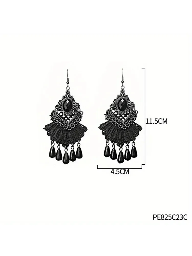 

Complete Halloween spider web costume set including spider web headband masquerade eye mask Lace gloves cape Cosplay