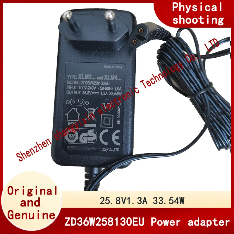 25.8V1.3A 33.54W European standard plug zd36w258130eu power adapter Original XLM3 and XLM4 vacuum cleaner charger