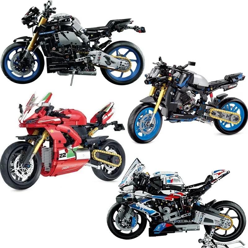 NEW Technical 42159 MT-10 SP Racing Motorcycle Advanced Building Blocks Kit Model Speed Motorbike Bricks Toys Gifts For Children