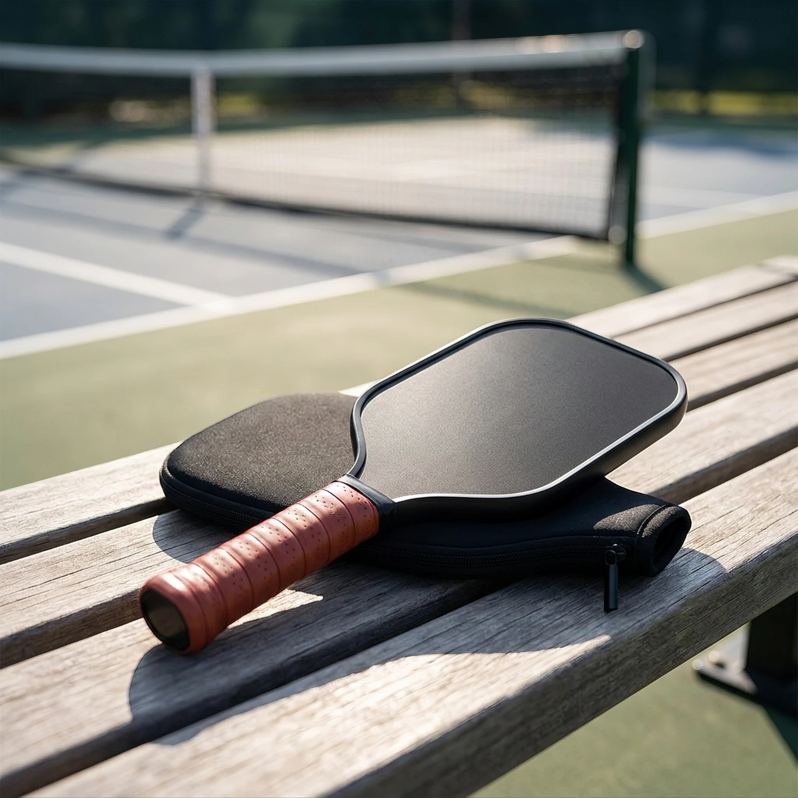 Pickleball Training Paddle Matte Pickleball Paddle with Safeguard Cover Sports Equipment Stable Lightweight