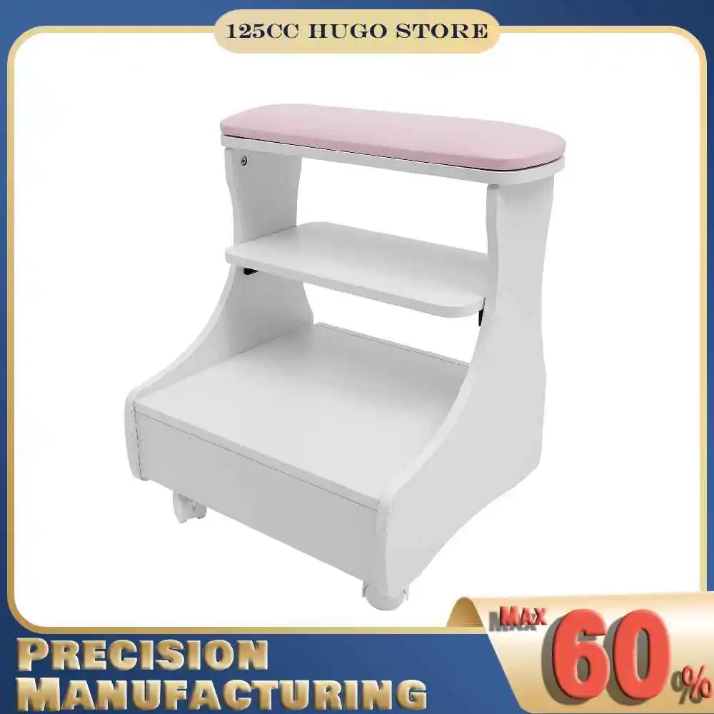 

Foot Bath Stool Soaking Foot Stool with Wheels & Practical Drawer, Foot Rest Pedicure Manicure Funiture