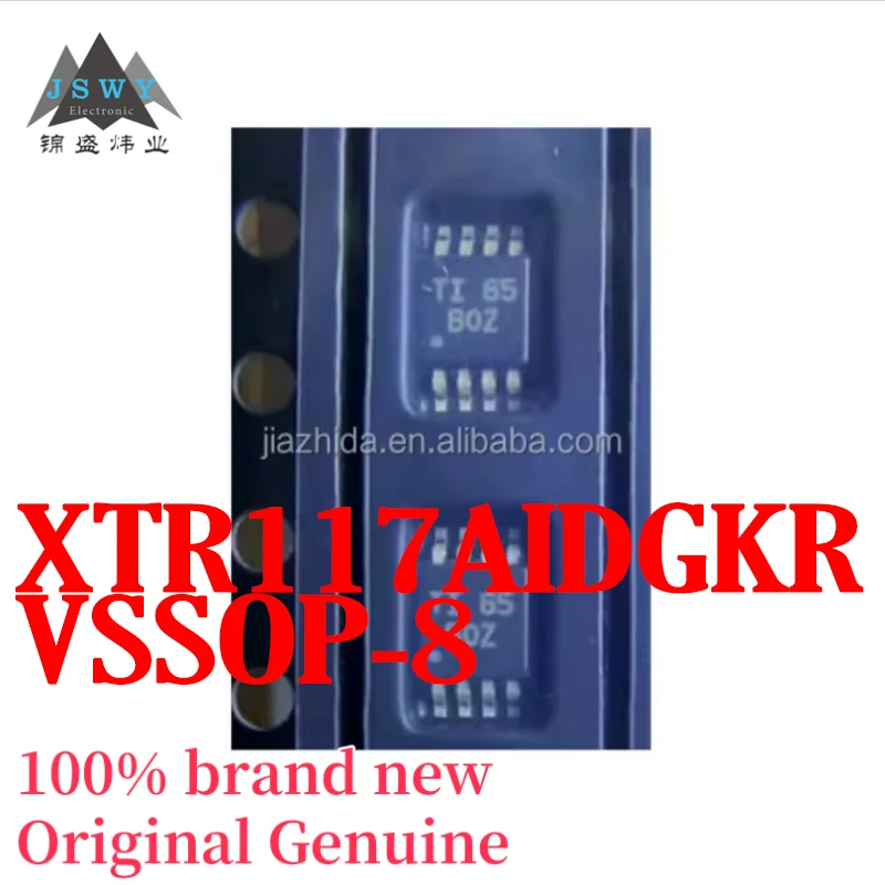 

(10/50pcs) XTR117AIDGKR XTR117 Silk Screen BOZ VSSOP8 Current Loop Transmitter Chip Brand New Original Fast Shipping