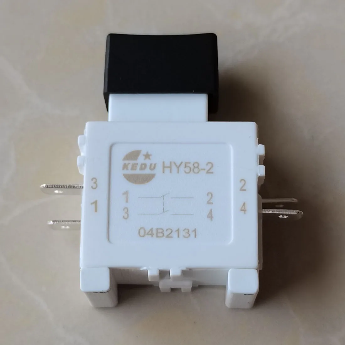 1Piece KEDU HY58-2 Trigger Switch with Braking Function 2NO 125VAC 19A 250VAC 12A