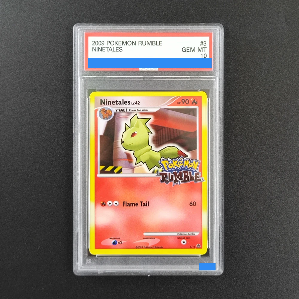 

Прокси 2009 POKEMON RUMBLE NINETALES # Коллекционная игровая карта с оценкой 3 3/16, серия 10