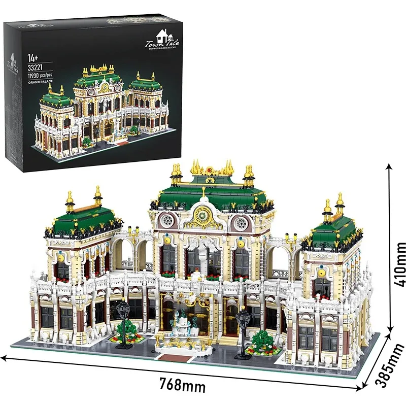 11930PCS Luxury Palace Building Blocks City Street View MOC Building Model Bricks High Difficulty Assembly Toys For Kids Gifts