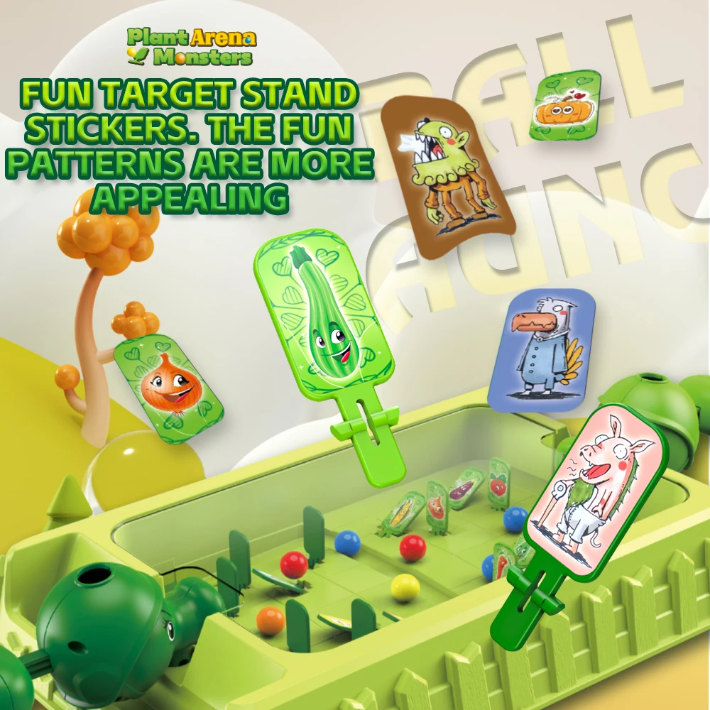 Máquina de pinball educacional, jogo de pinball, 2 jogadores, brinquedos para crianças pequenas, máquina de pinball de mesa para 3-5 anos de idade