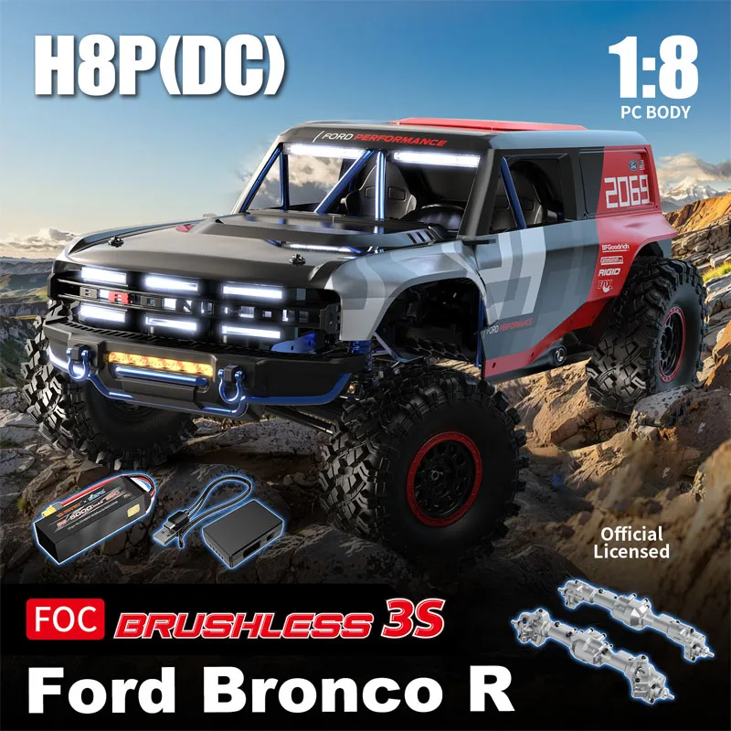 

Новый альпинистский автомобиль MJX H8P 2025 года, авторизованный автомобиль 1-8 Lotus, высокоскоростной альпинистский внедорожник, полномасштабный автомобиль