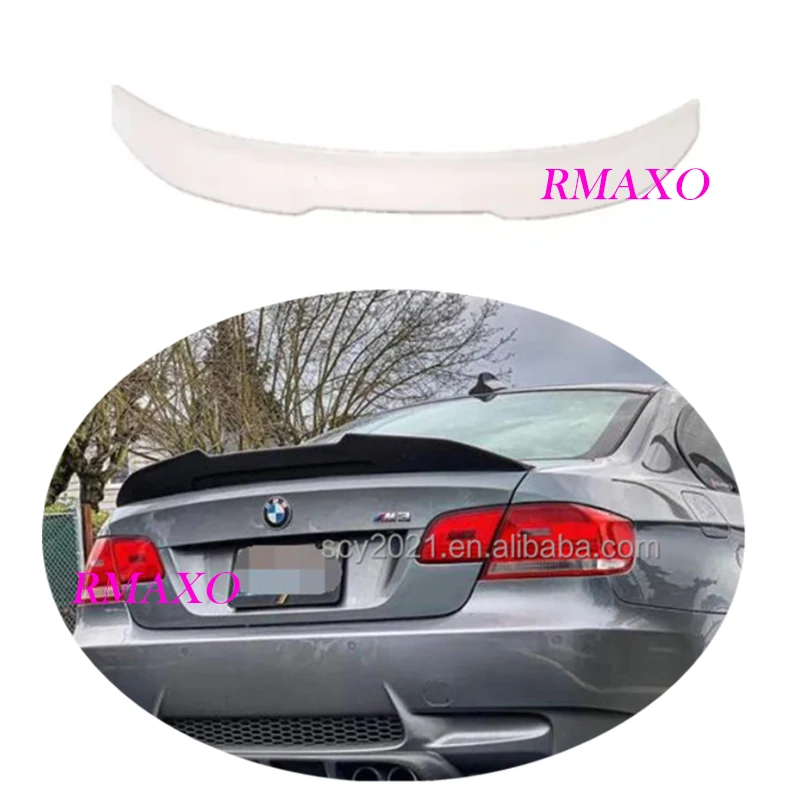 For E92 Spoiler 2006-2010 BMW 3 series E92 320i 325li 330i PSM-K Spoiler ABS plastic Material Car Rear Wing Color Rear Spoiler