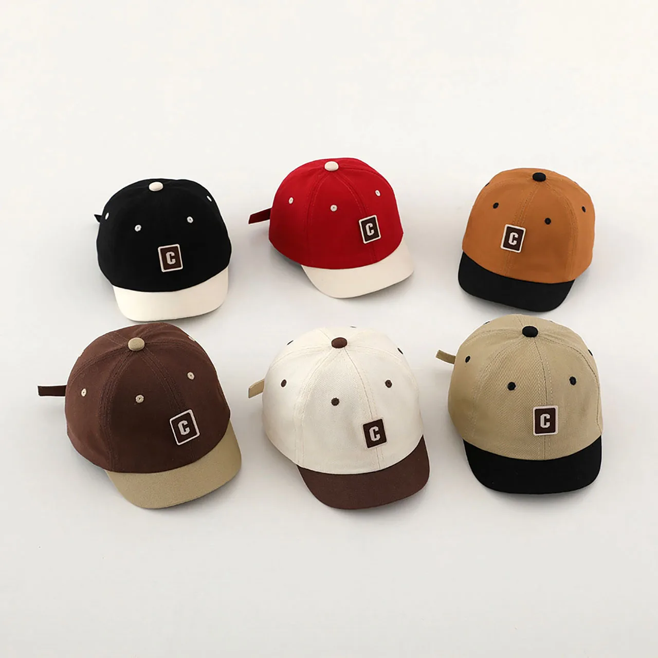 

Детская фуражка с вышивкой букв и утиным языком, цветная детская фуражка, От 6 до 24 месяцев, бейсбольные кепки с мягкими полями для мальчиков и девочек, солнцезащитные козырьки