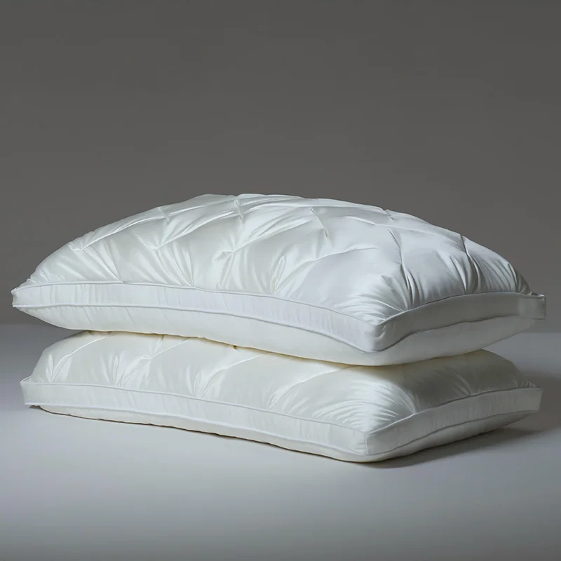 Silky Fluffy Comfortable Three Dimensional Twisted Silk Bread Pillow High Pillow Core For Adult Daily Sleeping Use